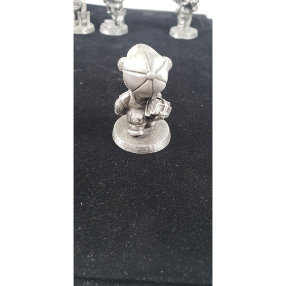 Vintage Avon Fine Pewter Lot of 4 School Days Bear Figurines 1983-1984 - Picture 8 of 14